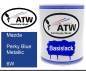 Preview: Mazda, Perky Blue Metallic, 6W: 1L Lackdose, von ATW Autoteile West.